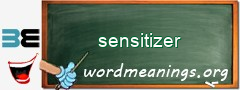 WordMeaning blackboard for sensitizer